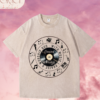 Franela Acid Washed Cristiana - Colección Worship God With Music Vinilo (Premium)