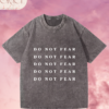 Franela Acid Washed Cristiana - Colección Do Not Fear Doble Cara (Premium)