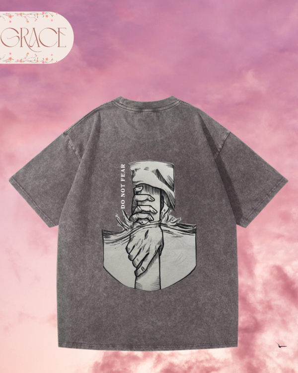 Franela Acid Washed Cristiana - Colección Do Not Fear Doble Cara (Premium)