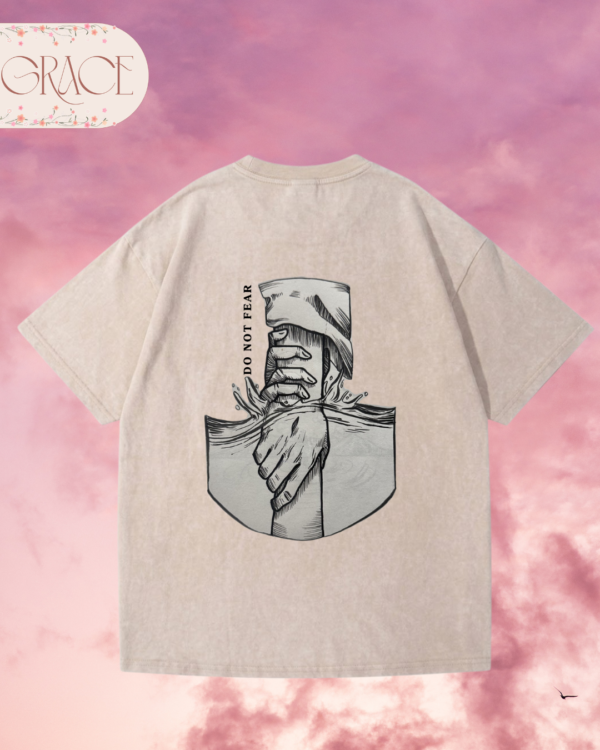 Franela Acid Washed Cristiana - Colección Do Not Fear Doble Cara (Premium)