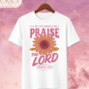 Camiseta de Mujer "Praise the Lord" Girasol (Doble Estampado) – Colección Damas