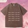 Franela Acid Washed Cristiana - Colección Do Not Fear Doble Cara (Premium)
