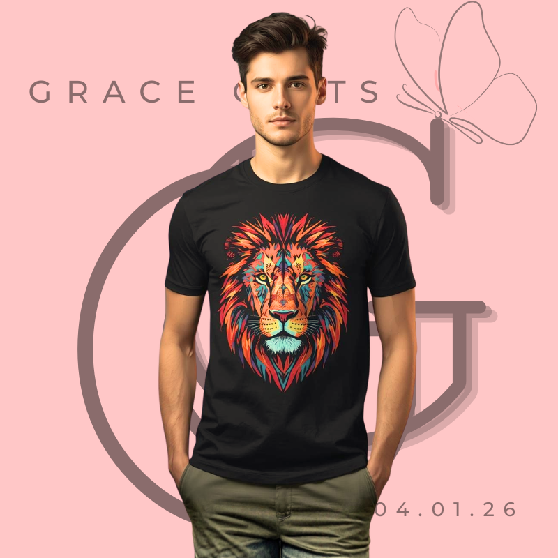 Camiseta de Hombre "AMEN" - Efecto Bordado 3D (Doble Estampado)