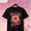 Camiseta de Mujer "Praise the Lord" Girasol (Doble Estampado) – Colección Damas