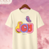 Camiseta Infantil "Joy & Butterfly" Psalm 16:11 – Colección Kids (Niñas)
