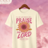 Camiseta de Mujer "Praise the Lord" Girasol (Doble Estampado) – Colección Damas