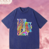 36 Franela Acid Washed Cristiana - Colección Your Identity Holográfica (Premium)