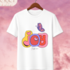 Camiseta Infantil "Joy & Butterfly" Psalm 16:11 – Colección Kids (Niñas)