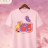 Camiseta Infantil "Joy & Butterfly" Psalm 16:11 – Colección Kids (Niñas)