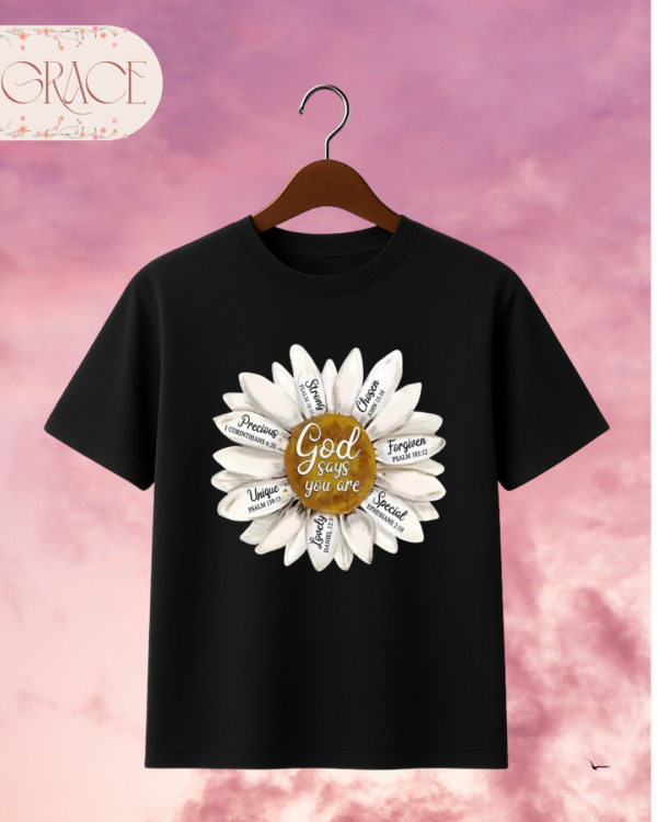 4 Camiseta de Mujer "God Says You Are" Margarita – Colección Damas
