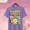 40 Camiseta Infantil "Child of God Retro Groovy" – Colección Kids (Niñas)