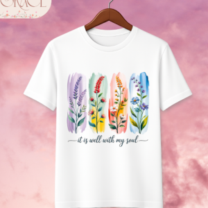 Camiseta Premium «It is well with my soul (Botanical)» -- Edición Off White