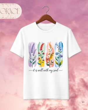 Camiseta Premium «It is well with my soul (Botanical)» -- Edición Off White