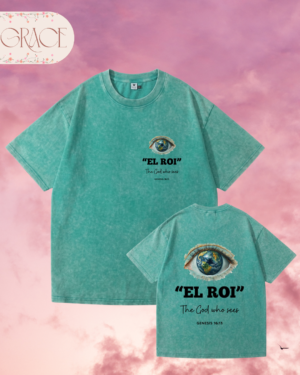 Franela Acid Washed Cristiana - Colección El Roi Doble Cara (Premium)