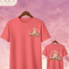 Camiseta Premium «One Way (Retro Rainbow)» -- Edición Coral (Doble Estampado)