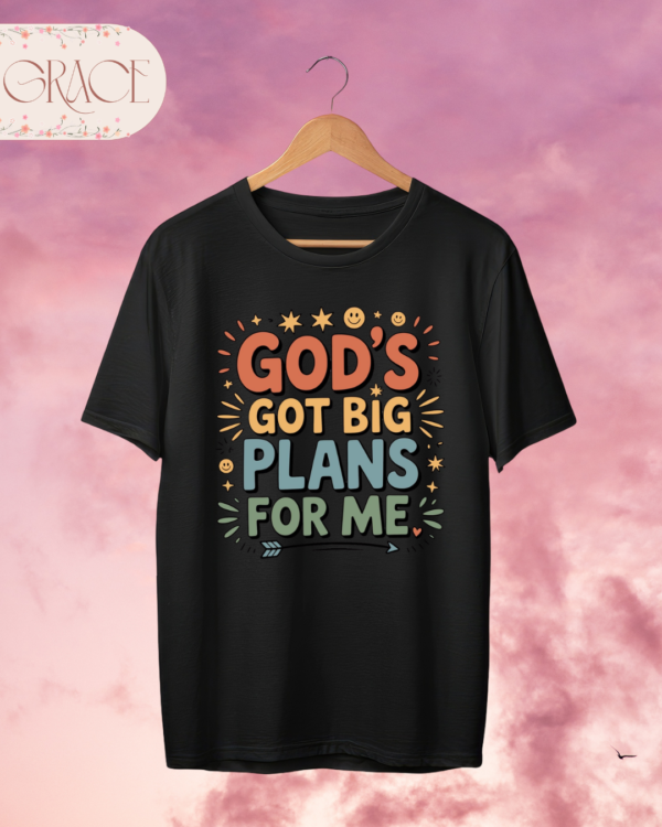 6 Camiseta "God's Got Big Plans For Me" – Camiseta Cristiana Retro Inspiradora