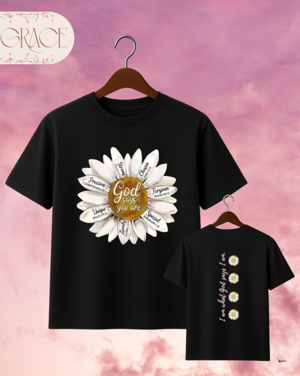 6 Camiseta de Mujer "God Says You Are" Margarita – Colección Damas