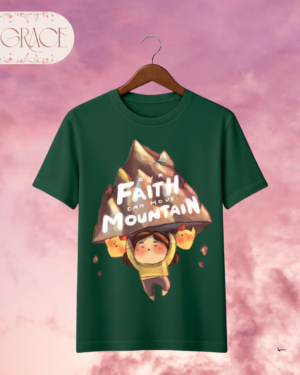 Camiseta Infantil "Faith Can Move Mountains" – Colección Kids (Unisex)
