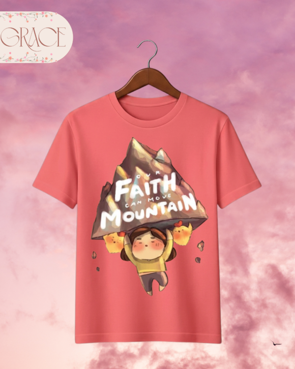 Camiseta Infantil "Faith Can Move Mountains" – Colección Kids (Unisex)