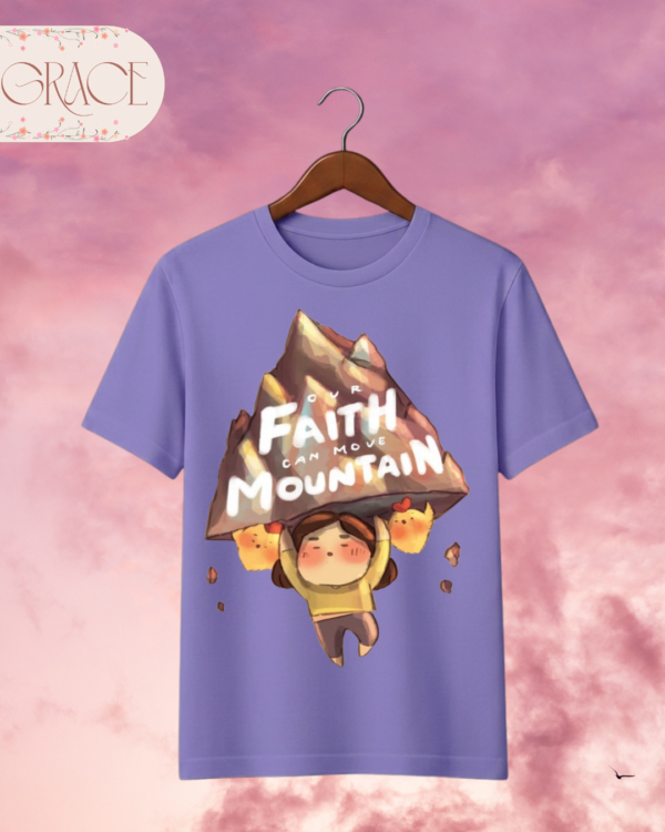 Camiseta Infantil "Faith Can Move Mountains" – Colección Kids (Unisex)