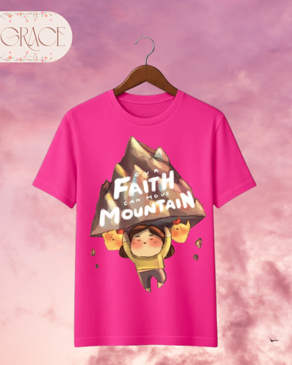 Camiseta Infantil "Faith Can Move Mountains" – Colección Kids (Unisex)