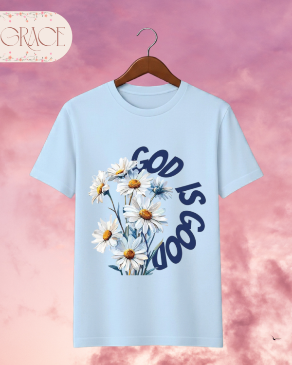Camiseta Premium «God is Good (Daisies)» -- Edición Violet
