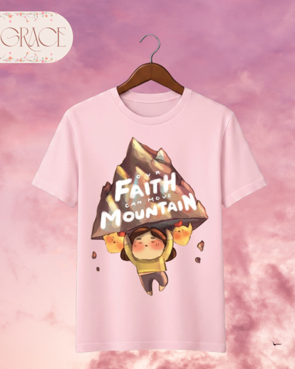 Camiseta Infantil "Faith Can Move Mountains" – Colección Kids (Unisex)