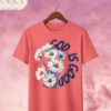 Camiseta Premium «God is Good (Daisies)» -- Edición Violet