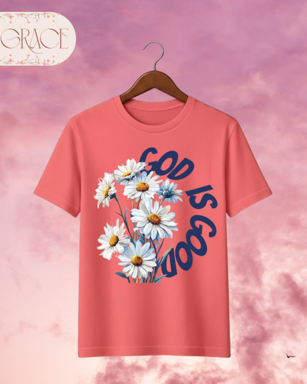 Camiseta Premium «God is Good (Daisies)» -- Edición Violet