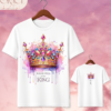 Camiseta Premium «Daughter of the King (Jeweled Crown)» -- Edición Off White (Doble Estampado)