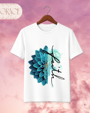 Camiseta "Faith Flower" – Christian Floral Watercolor Tee