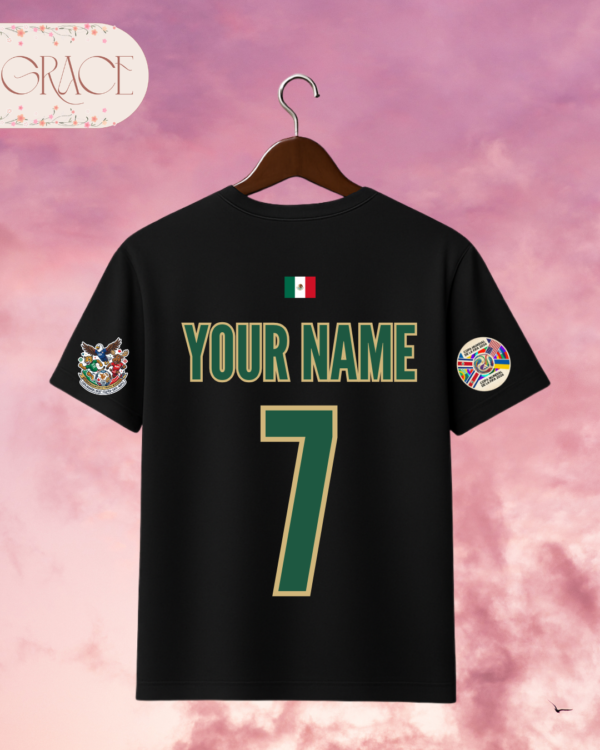 Custom Mexico Heavyweight Soccer Jersey T-Shirt (230 GSM) – 2026 World Cup Edition (Double Sided Print)